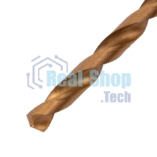 Сверло по металлу Matrix, 8 мм, HSS, нитридтитановое покрытие, цилиндрический хвостовик