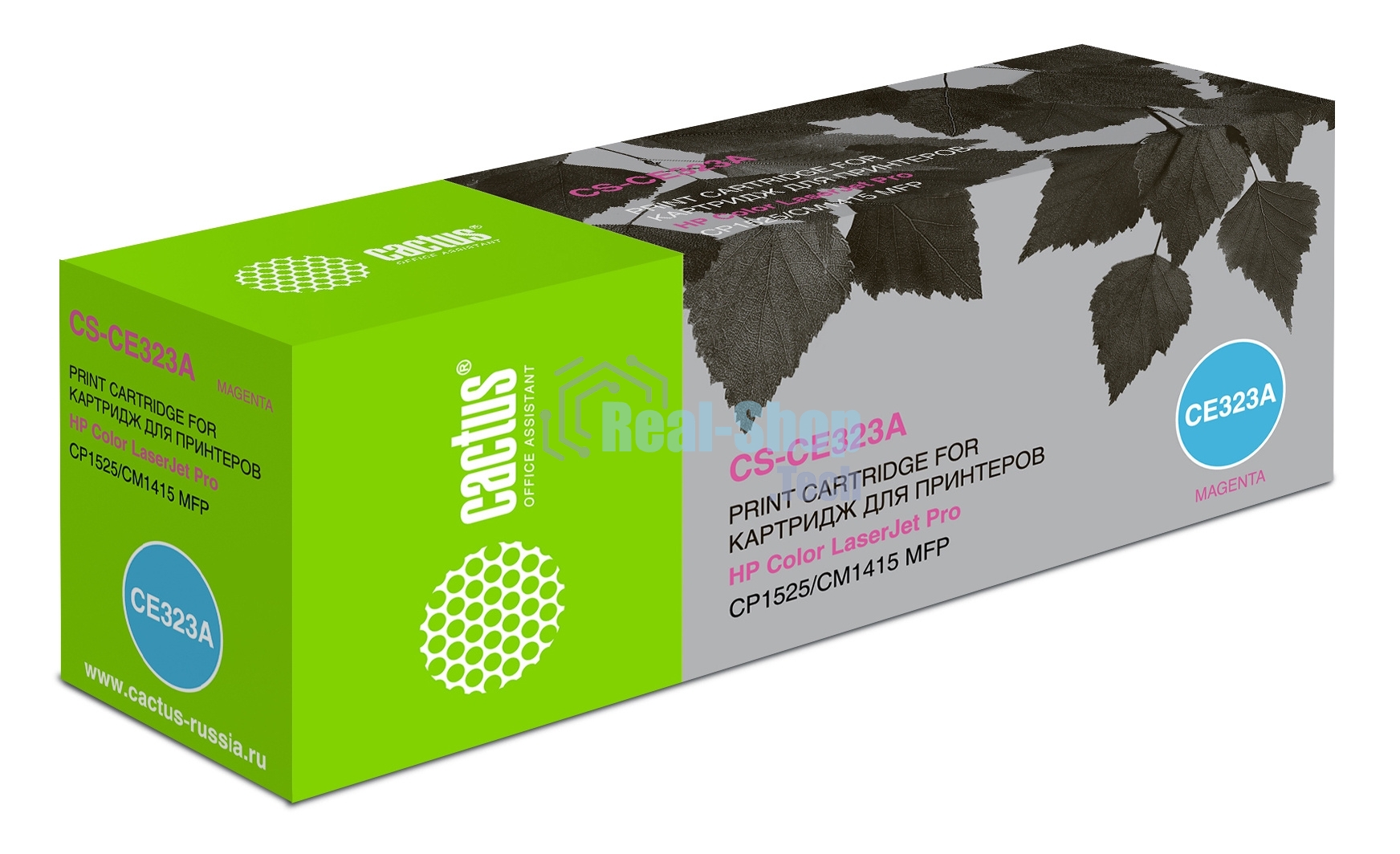 Картридж лазерный Cactus CS-CE323A пурпурный (1300 стр.) для HP LaserJet CP1525