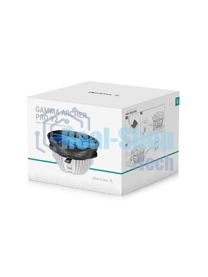 Кулер для процессора DEEPCOOL GAMMA ARCHER PRO V2 черный/синий, 120 мм, алюминий/медь, 1600 об/мин, 21 дБ, 4 pin, 110 Вт, 65.5 мм