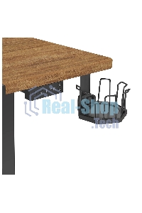 Стол игровой Cactus CS-EDL-BAWD столешница МДФ черный дуб антик, каркас черный