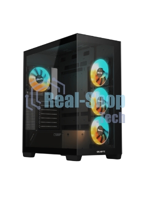 Компьютерный корпус Gigabyte Gb-C500P ST черный без БП ATX 3x120мм 6x140мм 2xUSB 3.0 1xUSB3.1 audio bott PSU
