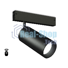 Управляемый светодиодный светильник для шинопровода Magnetic Ambrella light GL1232 BK черный IP20 24W 3000K-6400K 220V 36° D65*140 (Без ПДУ)