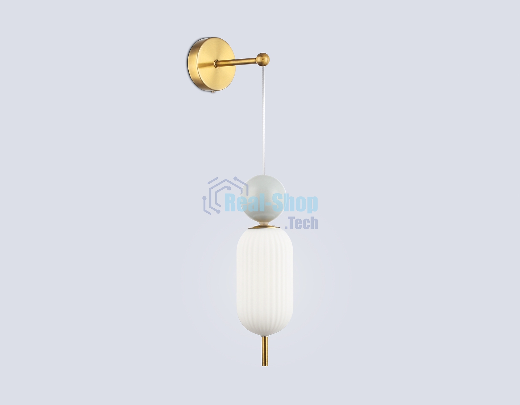 Настенный светильник Ambrella light LH53108 BS/GR/FR латунь/серый/белый матовый G9 max 28W 100*200*570