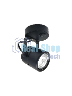 Накладной поворотный светильник Ambrella light TA102 BK черный GU10 D80*130*D60