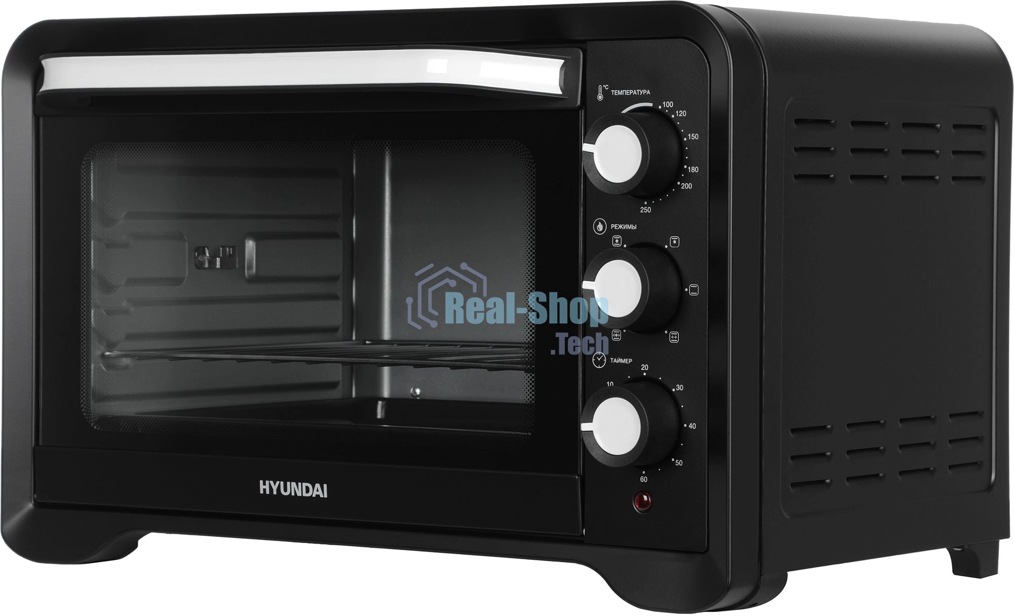 Мини-печь Hyundai MIO-HY094 35 л, 1600 Вт, черный