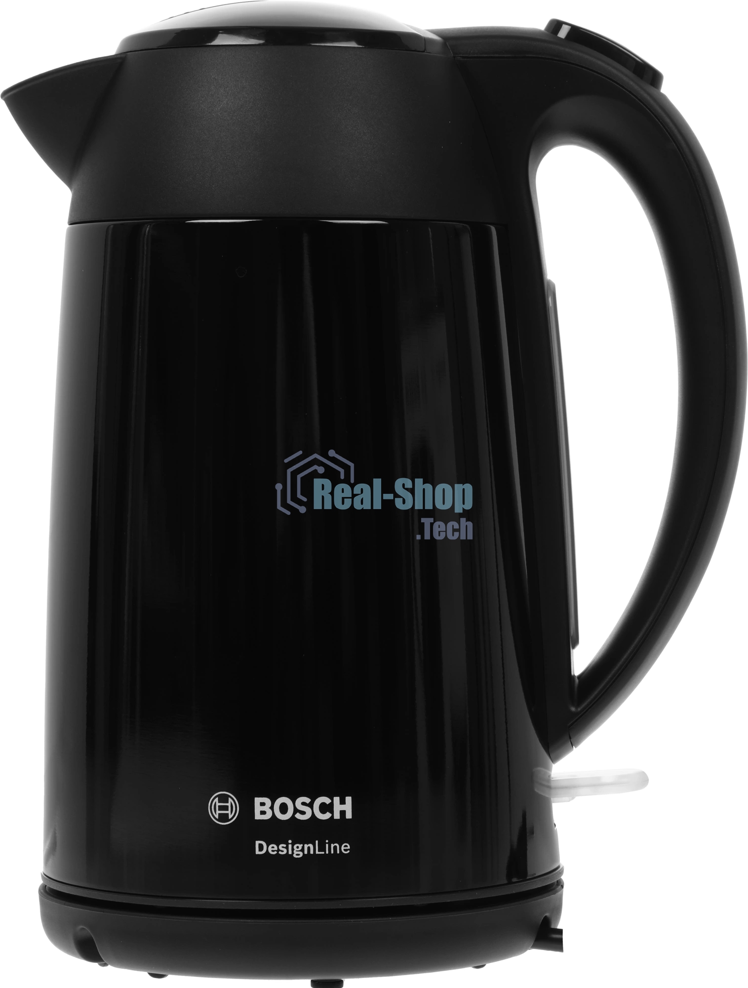 Чайник электрический Bosch TWK3P423 черный, 1.7 л, 2400 Вт, скрытый нагревательный элемент