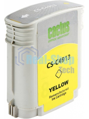 Картридж струйный Cactus CS-C4913 №82 желтый (72 мл) для HP Design Jet 500/800C