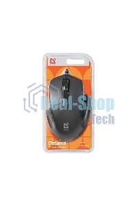 Мышь проводная Defender Datum MB-347 черный, 1600 dpi, USB, кнопки - 4