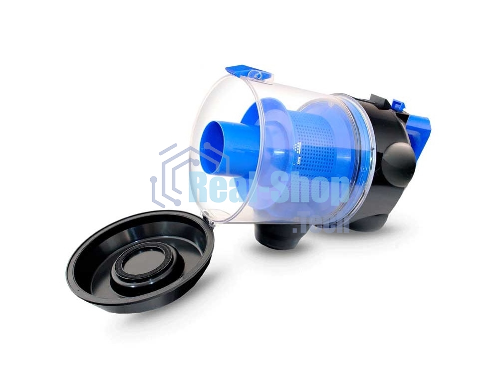 Пылесос Ginzzu VS420, 1700/275 Вт., без мешка, циклонный фильтр, черный/синий