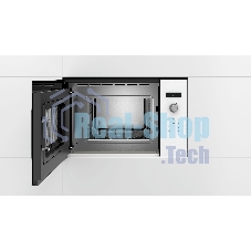 Микроволновая печь встраиваемая Bosch BFL524MW0 белый, 20 л, 800 Вт, переключатели - поворотный механизм/сенсор