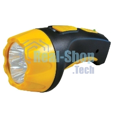 Фонарь LED 3804 (аккум 220В черн/жел. 4 LED; SLA пласт. короб) Ultraflash 9215