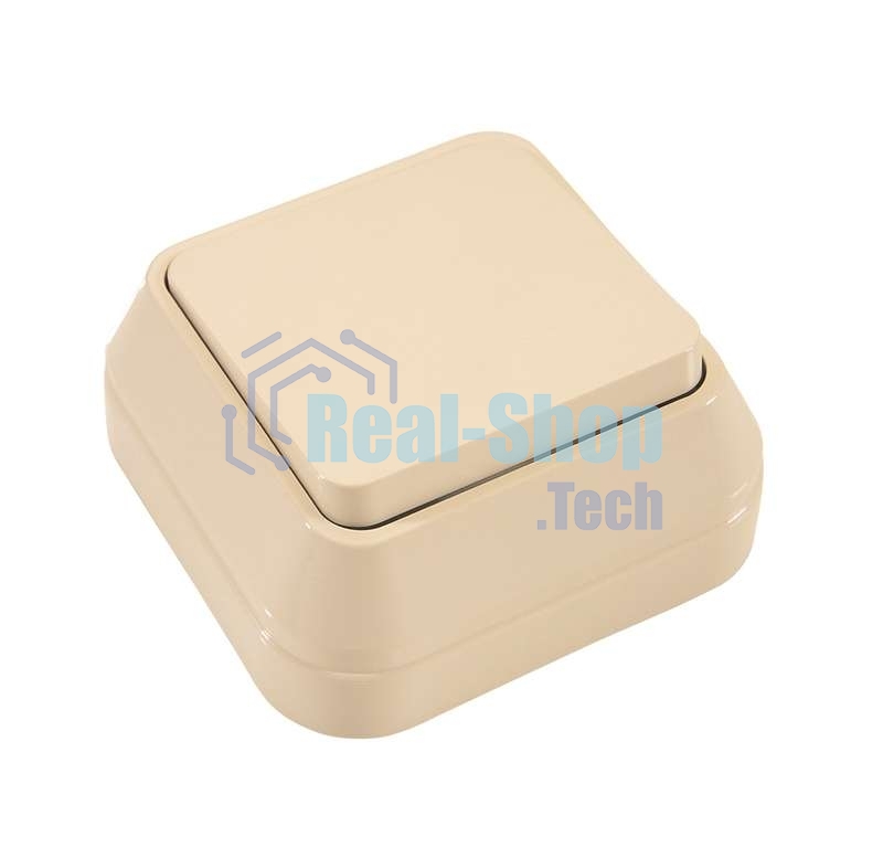 Выключатель 1-кл. Makel ОП 10А IP20 крем