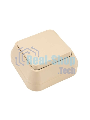 Выключатель 1-кл. Makel ОП 10А IP20 крем