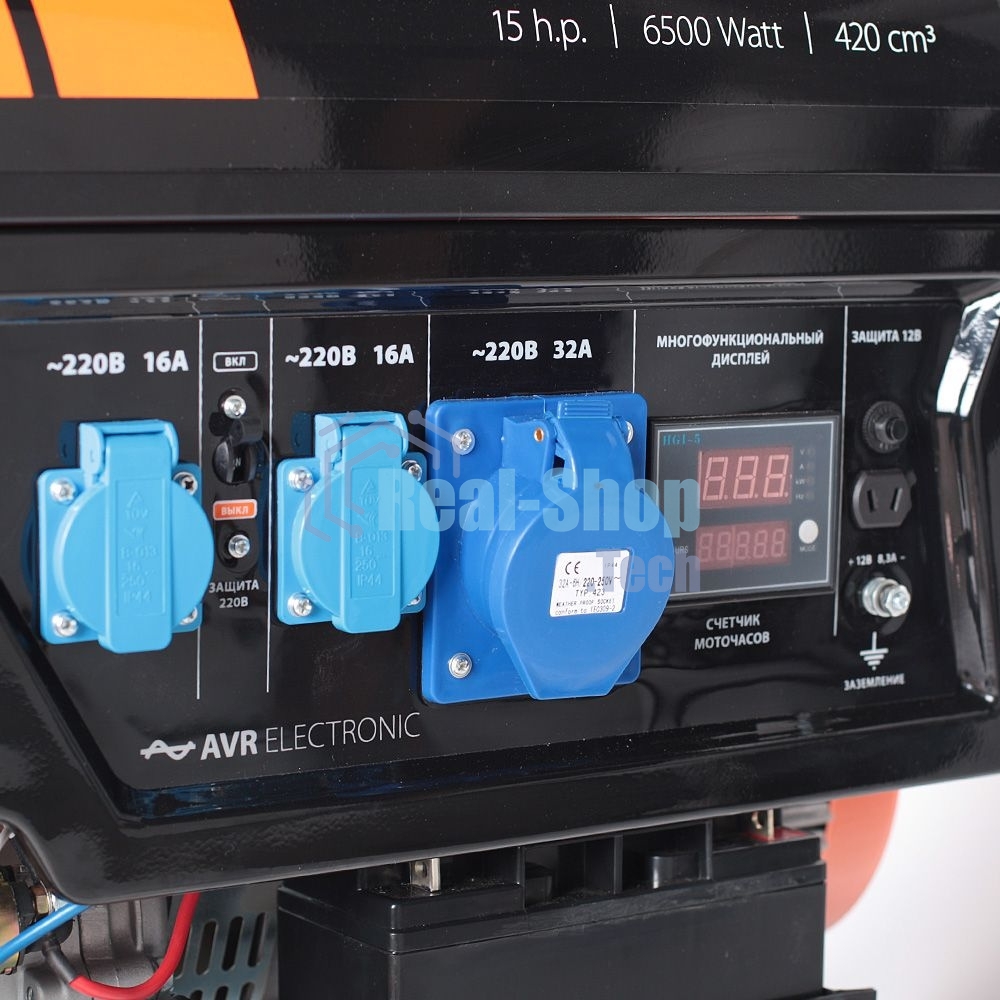 Электрогенератор бензиновый Patriot GP 7210LE, 6.5 кВт, 78 дБ, 86 кг