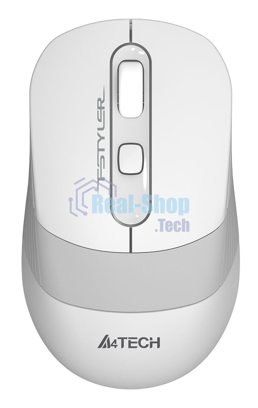 Мышь беспроводная A4Tech Fstyler FG10S белый/серый, 2000 dpi, радиоканал, USB, кнопки - 4