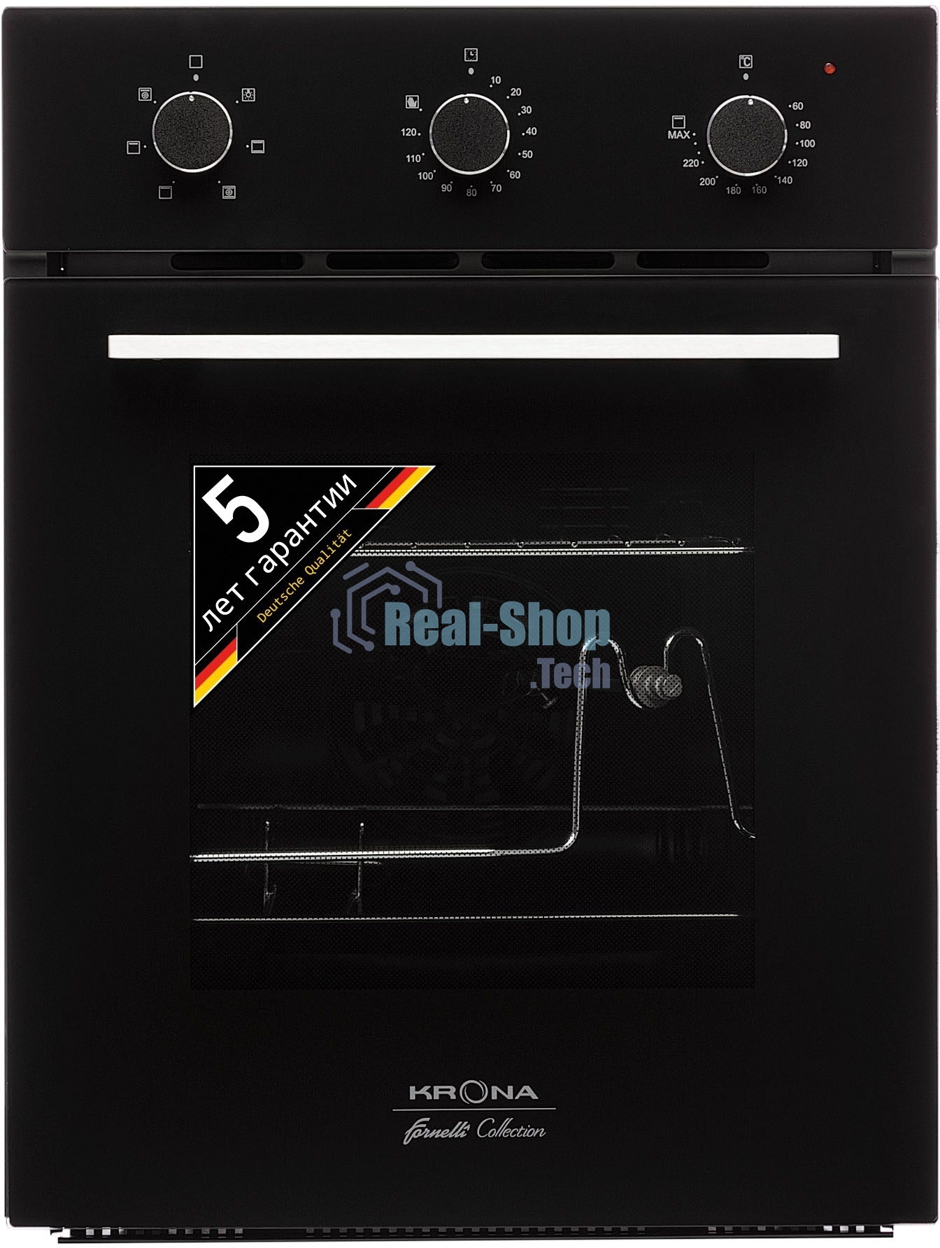 Электрическая духовка Krona CORRENTE 45 BL, встраиваемая