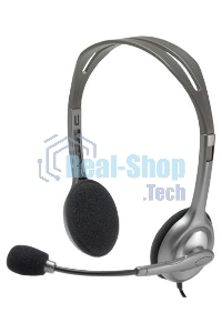 Гарнитура проводная Logitech Headset H110 grey (981-000472/981-000271)