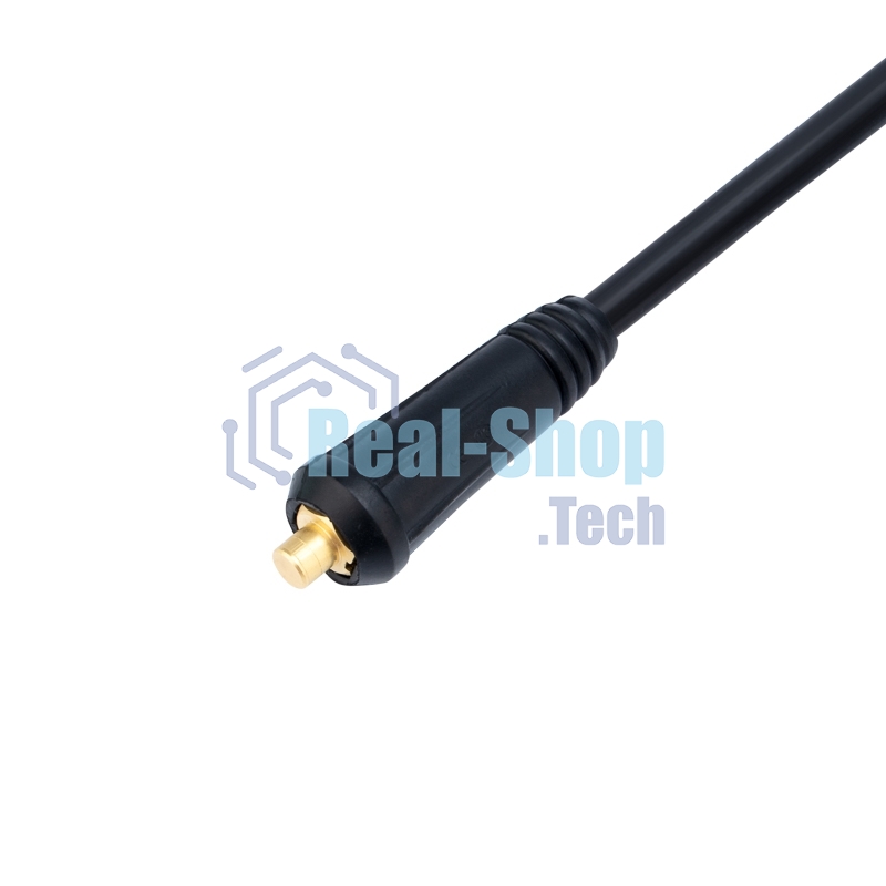 Сварочный кабель с клеммой заземления Rexant 16 мм² 200 А СКР 10-25 3 м