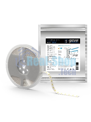 Лента светодиодная Elementary 2835 -SMD 4.8W 12V DC холодный белый IP66 (ZIP bag 5m)