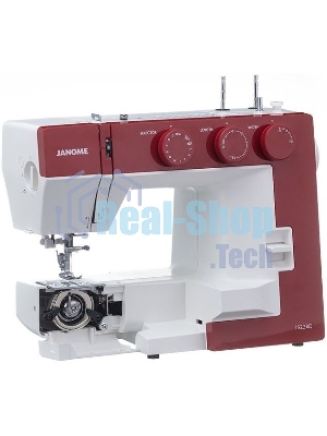 Швейная машина Janome 1522RD 25 операции, петля автомат, верт. челнок, нитевдеватель, мягкий, подарочный набор (шпульки, ножницы, сантиметровая лента, игольница)