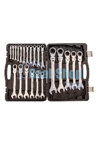 Набор ключей комбинированных Matrix, трещоточных шарнирных 22шт.