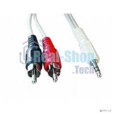 Кабель аудио Gembird Jack3.5/2xRCA, 2.5м