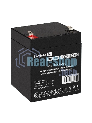 Аккумуляторная батарея ExeGate GP12045 (12V 4.5Ah, клеммы F2)