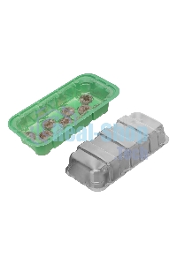 Мини-парник с крышкой, с торфяными таблетками, 240х125х50 мм, 11 ячеек, полистирол Россия