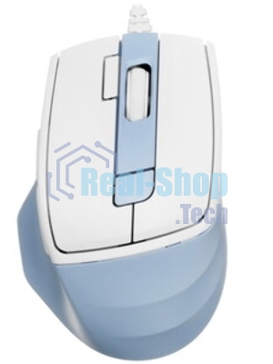 Мышь проводная A4Tech Fstyler FM45S Air голубой/белый, 2400 dpi, USB, кнопки - 7