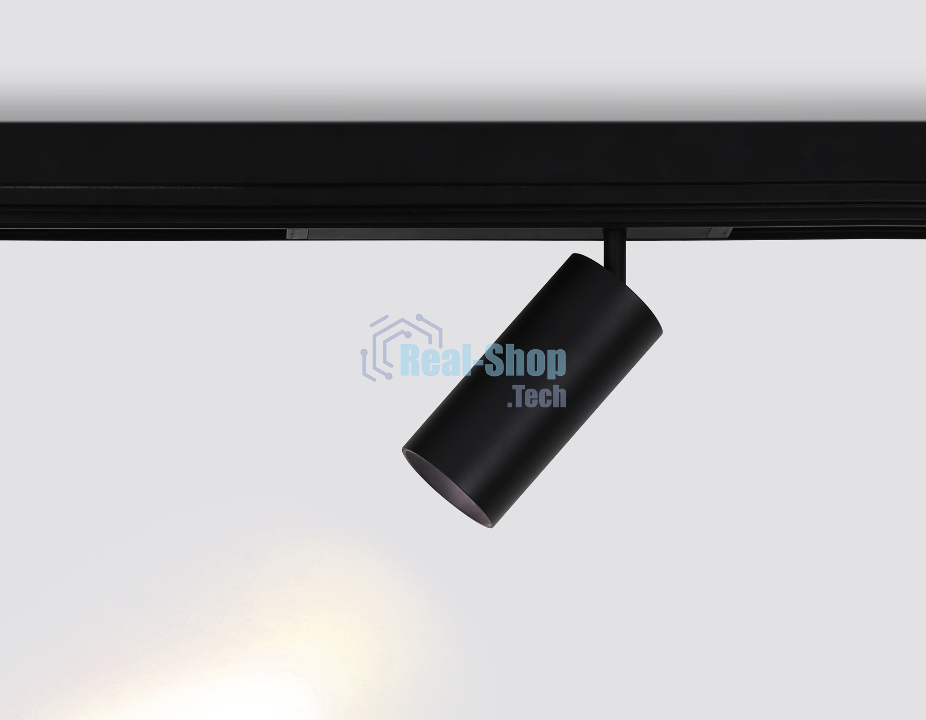 Управляемый светодиодный светильник для шинопровода Magnetic Ambrella light GL1232 BK черный IP20 24W 3000K-6400K 220V 36° D65*140 (Без ПДУ)