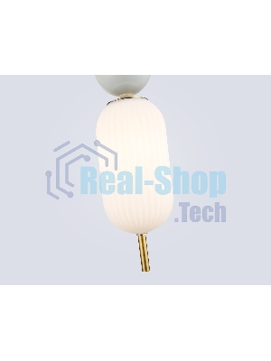 Настенный светильник Ambrella light LH53108 BS/GR/FR латунь/серый/белый матовый G9 max 28W 100*200*570