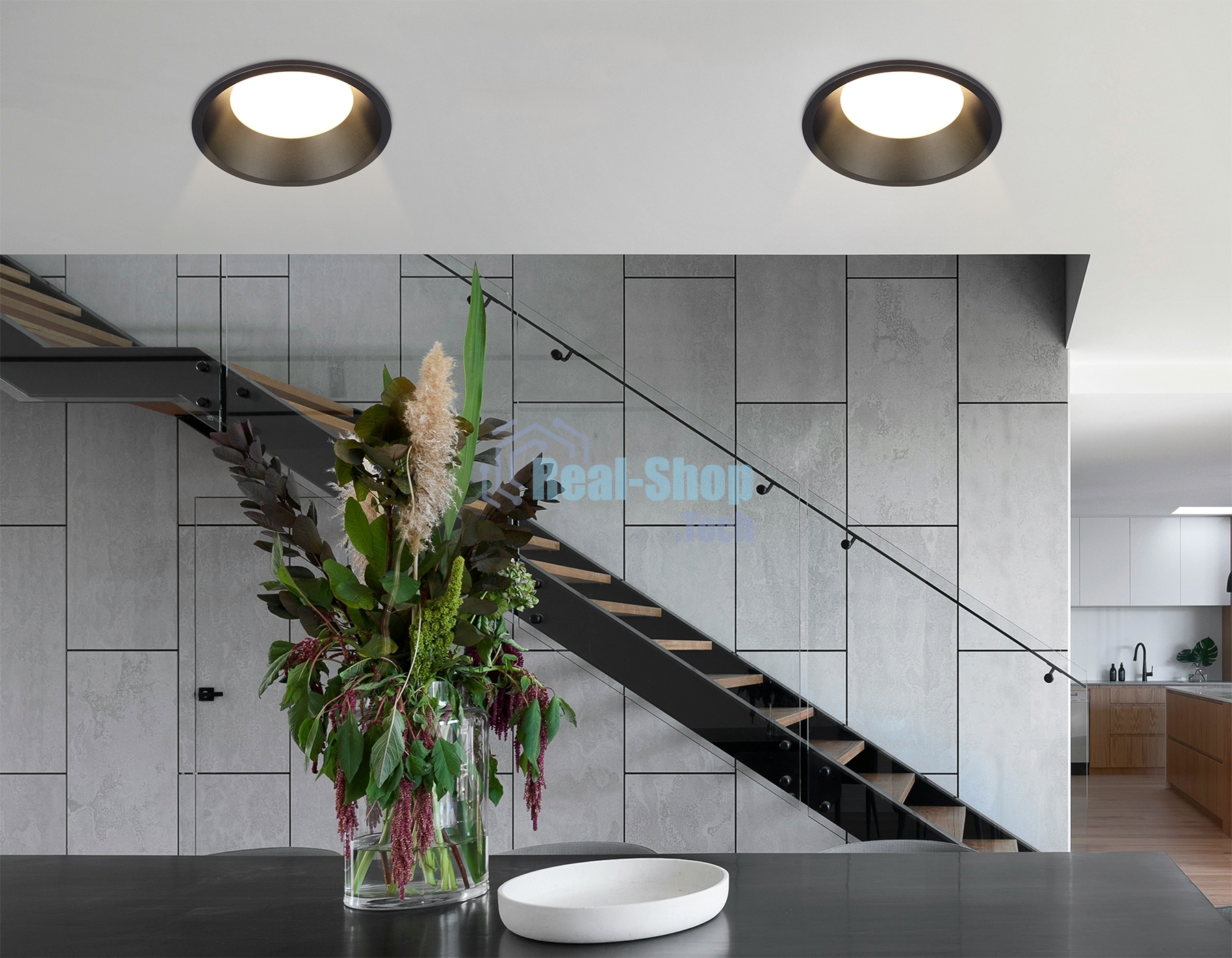 Светильник Ambrella light TN51814 BK черный GX53 max 15W D105*36