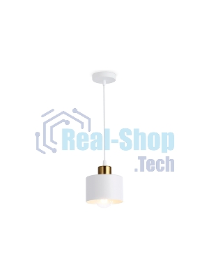 Светильник Ambrella light TR8112 WH/BS белый/латунь E27 max 40W D120*940