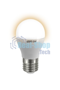 Лампа cветодиодная Gauss LED Elementary Globe 6W E27 2700K Арт.LD53216
