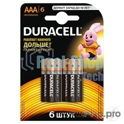 Батарейка Duracelll LR03-6BL BASIC (6/60/33840)