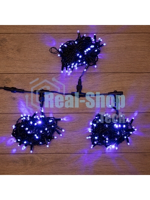 Гирлянда Neon-night LED ClipLight 24V, 3 нити по 10 метров, цвет диодов синий