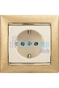 Розетка электрическая Valena с заземлением 2К+З/сл.кость (слоновая кость) Legrand 774320