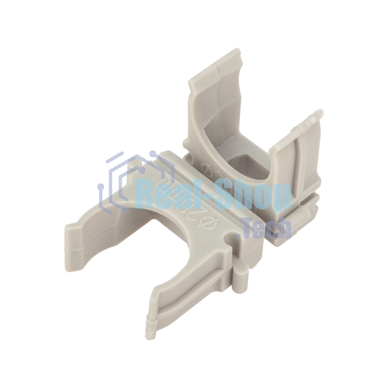 Крепеж-клипса Rexant для трубы ø 20 мм серая (10 шт./уп.)