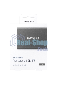 Внешний SSD Samsung T7, 2TB, USB 3.2 Gen 2 Type-C, R/W 1050/1000, титан