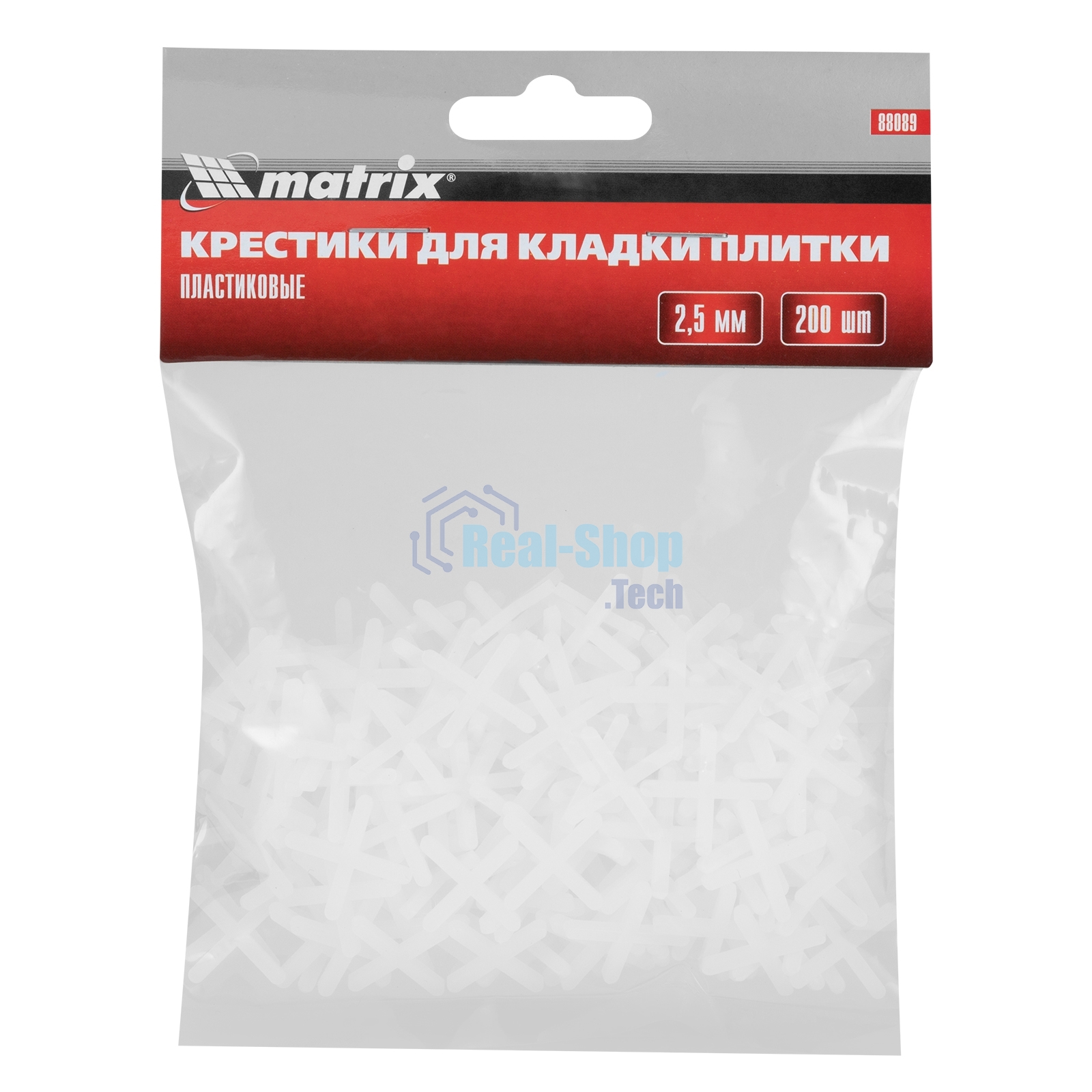 Крестики Matrix, 2,5 мм, для кладки плитки, 200 шт.