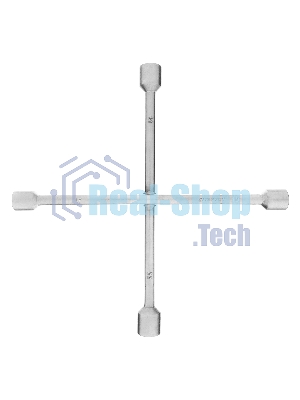 Ключ-крест баллонный Сибртех, 17 х 19 х 21 х 22 мм, толщина 14 мм