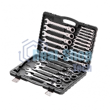 Набор ключей комбинированных Matrix, трещоточных шарнирных 22шт.