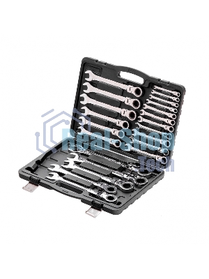 Набор ключей комбинированных Matrix, трещоточных шарнирных 22шт.