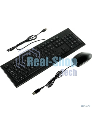 Комплект клавиатура+мышь A4Tech KR-8520D проводной, USB, 1200 DPI, чёрный