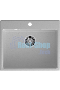 Мойка GRANFEST URBAN 658 1-чаша 580x490мм, монтаж: врезной, материал: кварц, серый