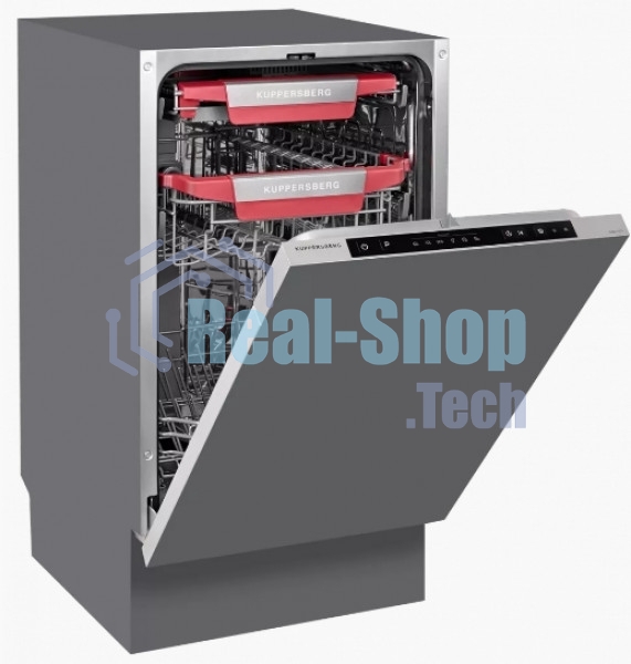 Встраиваемая посудомоечная машина Kuppersberg GSM 4574, серебристый, 44.8 см, 10 компл., 47 дБ, класс A++
