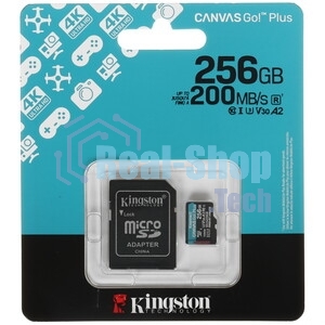Флеш карта microSDXC 256Gb Kingston SDCG4/256Gb Canvas Go! Plus A2 + adapter