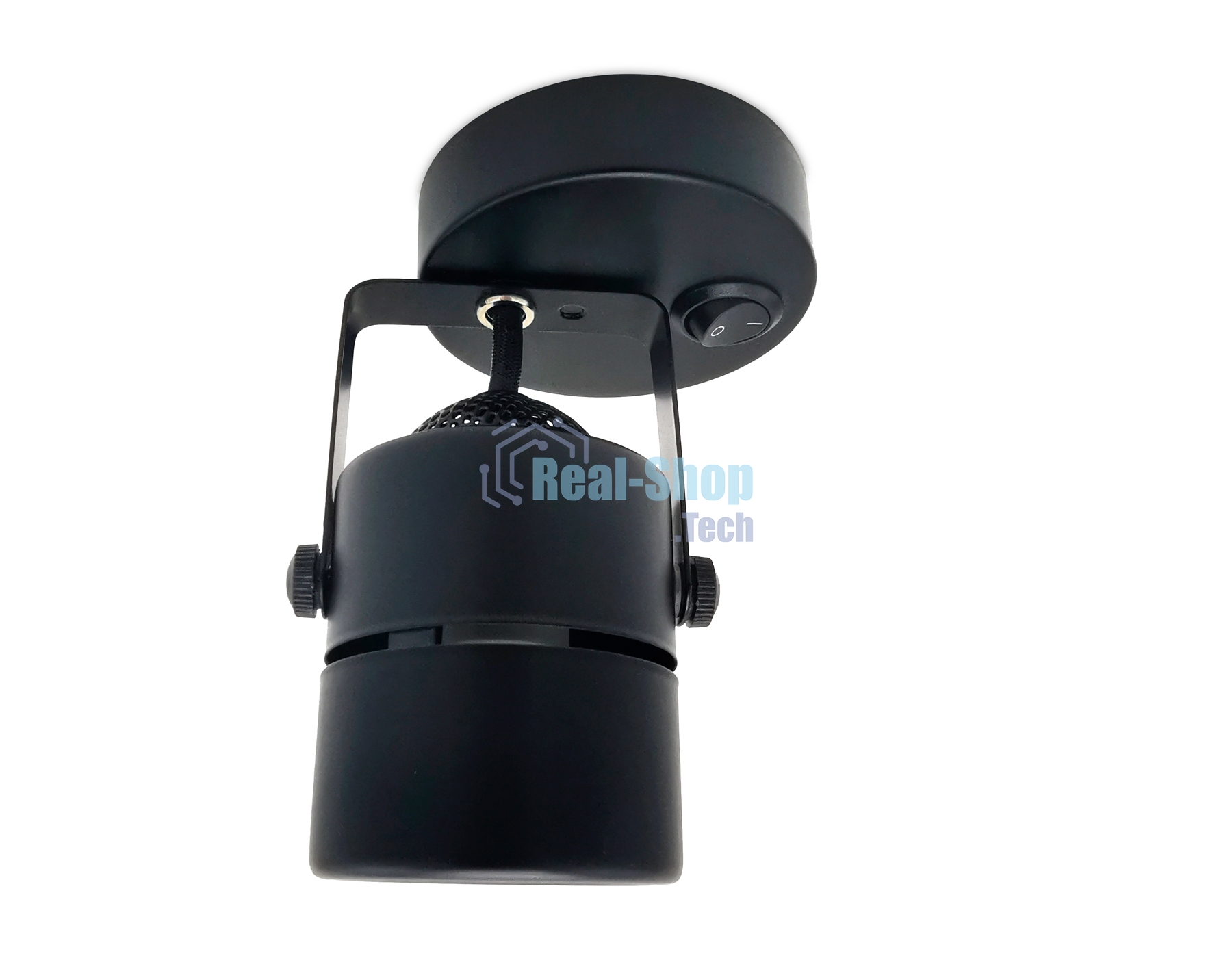 Накладной поворотный светильник Ambrella light TA102 BK черный GU10 D80*130*D60