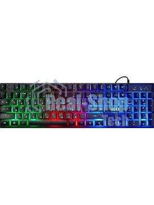 Комплект клавиатура+мышь Defender Aura MKP-117 проводной, USB, 2400 DPI, черный