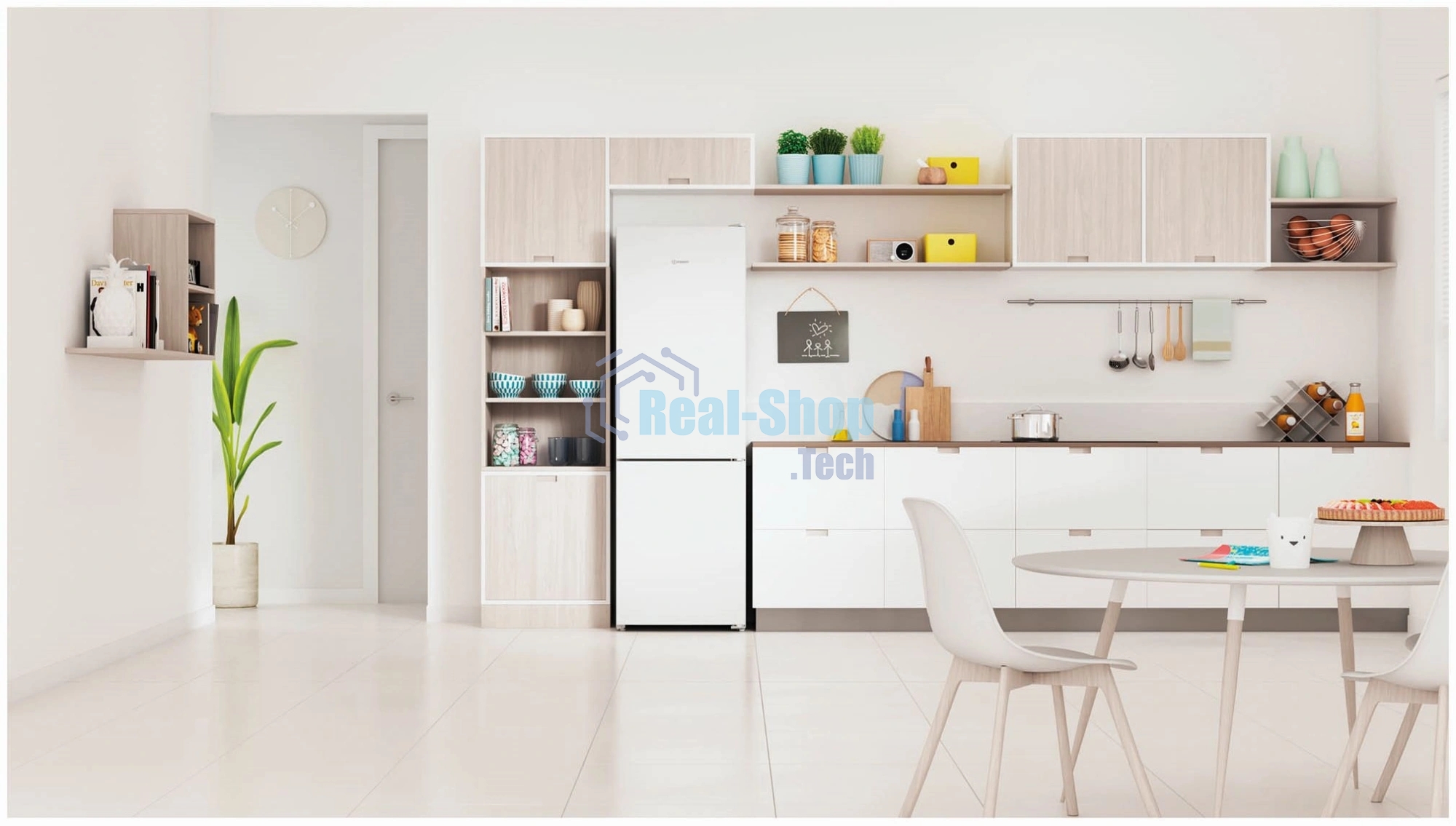 Холодильник Indesit ITR 4180 W белый двухкамерный 220/78л морозилка снизу